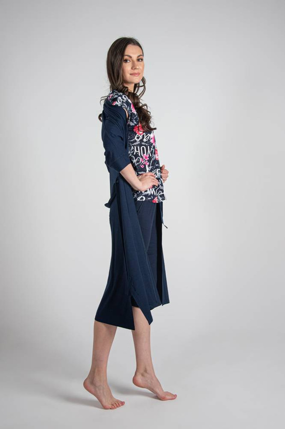 676 Soled Ladies' Pyjamas Forex - marineblau