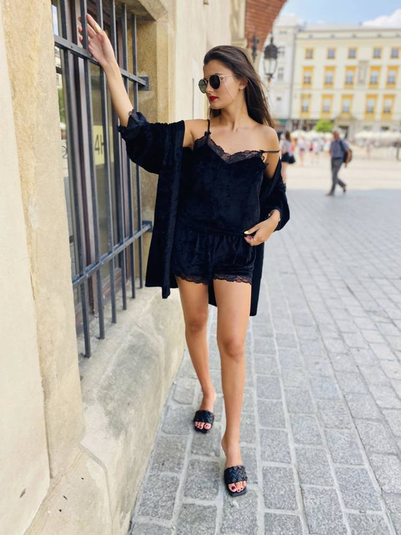 613 Milagros Damen-Schlafanzug Forex - schwarz