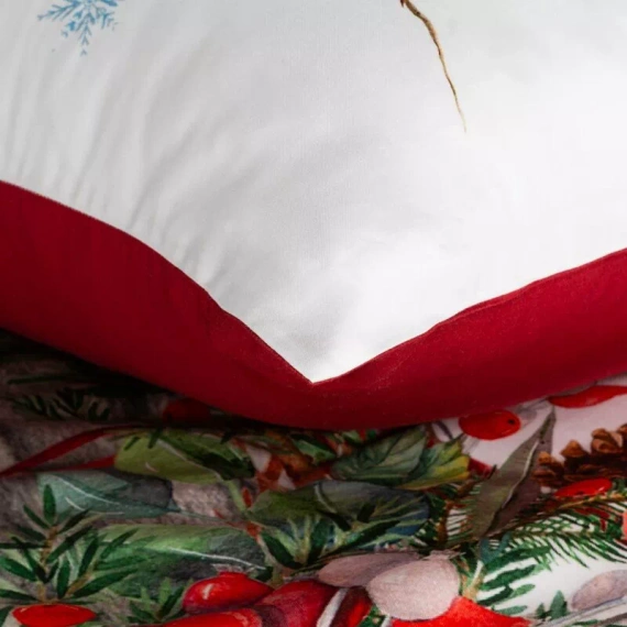Weihnachtsbettwäsche Elsa Eurofirany beige 100% Baumwolle mit Reißverschluss