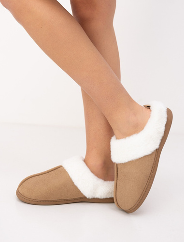 Sensis Sanna Damen Hausschuhe aus Wildleder mit Fell und Gummisohle