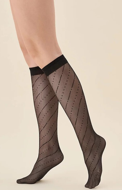 574 Mira Kniestrümpfe 20 den Gabriella schwarz