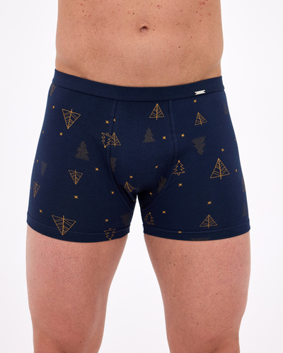 007/82 Cornette – Weihnachts-Boxershorts für Herren, 95 % Baumwolle, 5 % Elasthan, verpackt in einer Box