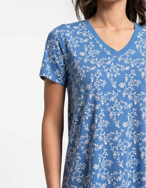 Damen Nachthemd Moraj PDK2700-009 Baumwolle V-Ausschnitt bequem