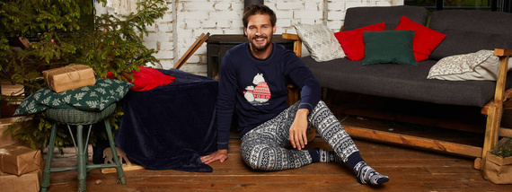 Arktyka Herren Schlafanzug Italian Fashion - navy blau