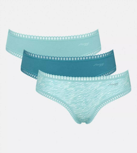 GO Crush C3P Hipster Damen Sloggi 3er-Pack – V007 Türkis