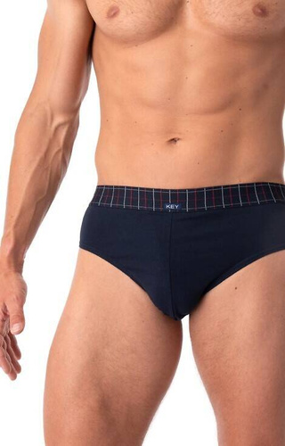 MPP 407 B25 Herren-Slips 2er-Pack Key - Marineblau-Grau