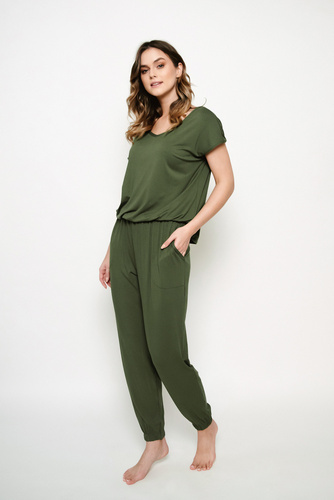 Paramo Damen Jumpsuit Italienische Mode - khaki