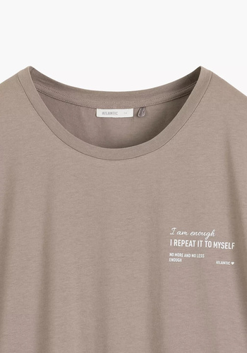 NLD-001 Damen Nachthemd 100% Baumwolle, lockerer Schnitt