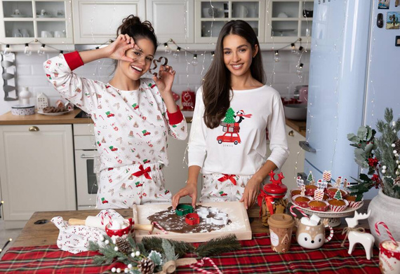 Lillian Sensis Damen Schlafanzug -ecru