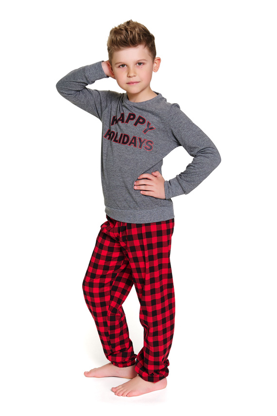 7345 Dunkelgrauer Doctor Nap Kinderpyjama – 100 % Baumwolle