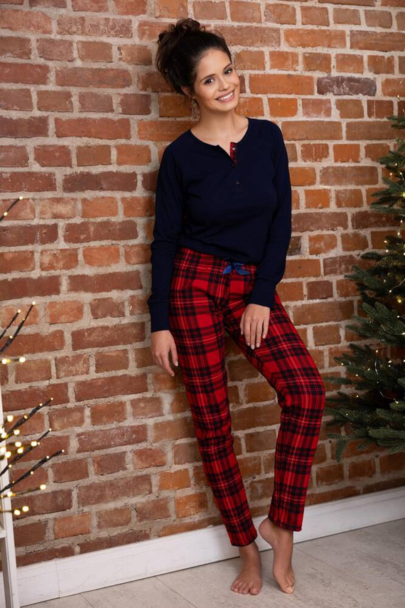 Yvette Sensis Damenpyjama – Marineblau