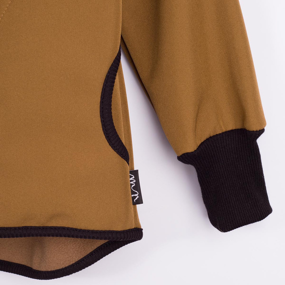 229003 Nicol Softshell-Jacke für Jungen mit Fleece, Kapuze und Reflektoren – olivgrün