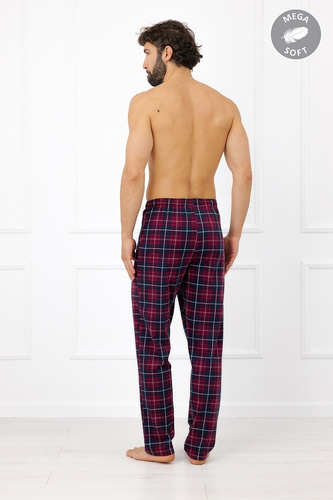 Italian Fashion Brajan Herren-Hose Mega Soft aus Baumwolle kariert