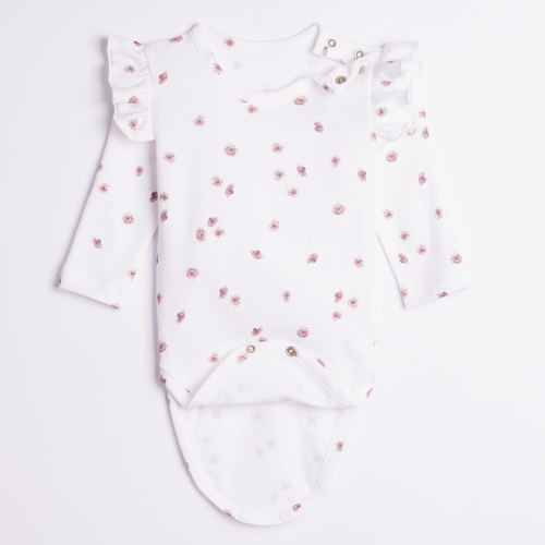 Nicol Hania 226095 Body 100% Baumwolle Langarm Blumen Rüschen