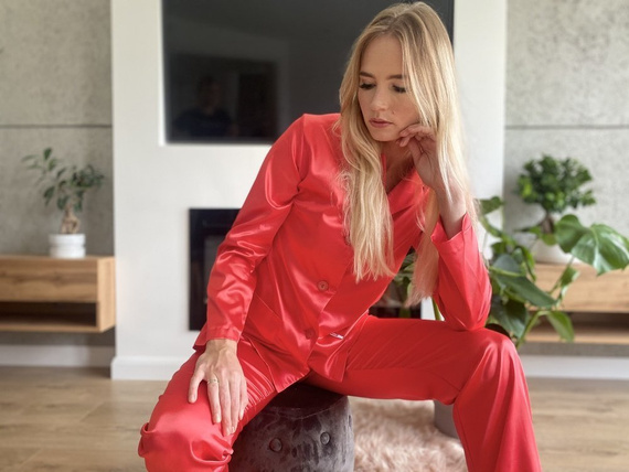 934 Classic Forex Damen Schlafanzug - rot