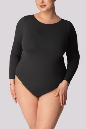 Base Longsleeve Mona grauer Damen-Body