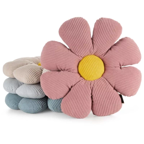 Blume 40 Dekoratives Blumenkissen Eurocurtains silber