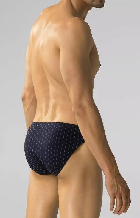 3MP-177 A'3 Atlantic Herren-Slip – Marineblau-Blau – Grau