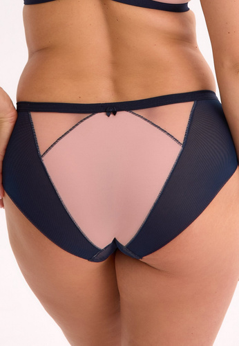 Tanga Aina GFP 1273 Gaia – Elegante Spitze, elastischer Tüll, Komfort, Dunkelblau