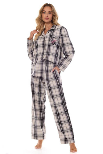 2475 Roxy Damen-Flanellpyjama L&L – Graphit