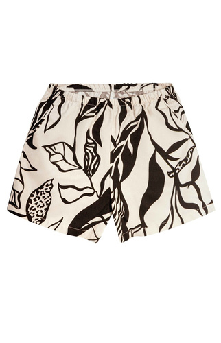 Mefemi by Nipplex Aurora PC82 Damen Sommerpyjama Viskose Schwarz-Ecru