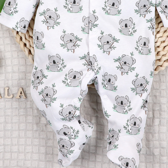 ABN-5206 Nini Sweet Koala Baby-Strampler 100% Bio-Baumwolle
