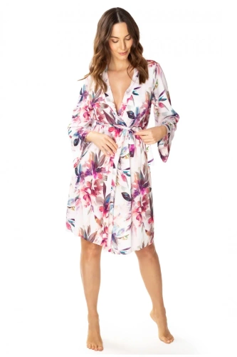 86663 Larisa Negligé-Möwenblumenmuster