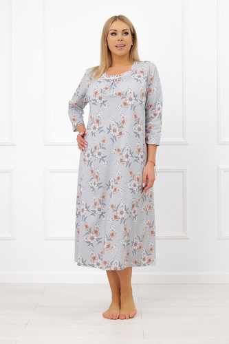 Nachthemd Dobrawa Italian Fashion 100% Baumwolle 3/4-Arm