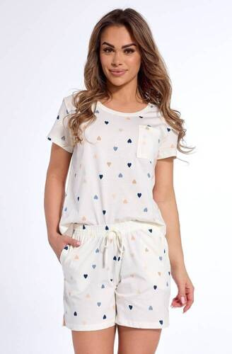 675/307 Amy Cornette Damenpyjama in Ecru
