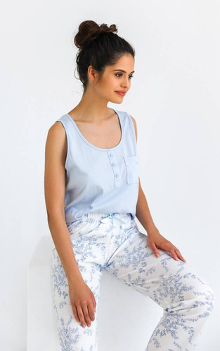 Arely Sensis Damen Schlafanzug - blau