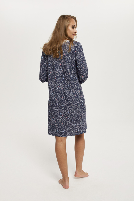 Flora Langarm Nachthemd Italian Fashion - Druck