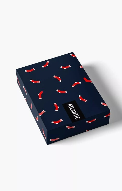 2GMB-010 Atlantic Herren-Boxershorts – Baumwolle, Weihnachtsmuster, 2er-Pack