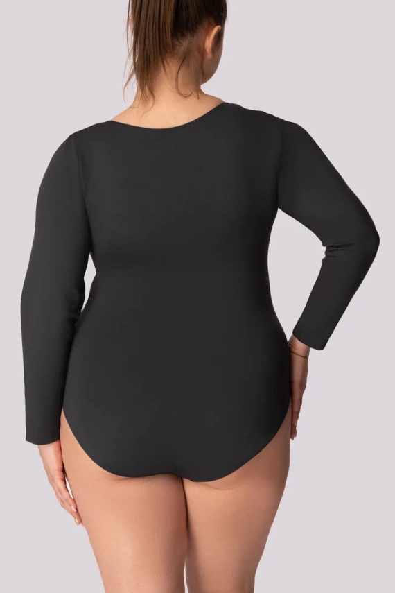 Base Longsleeve Mona grauer Damen-Body