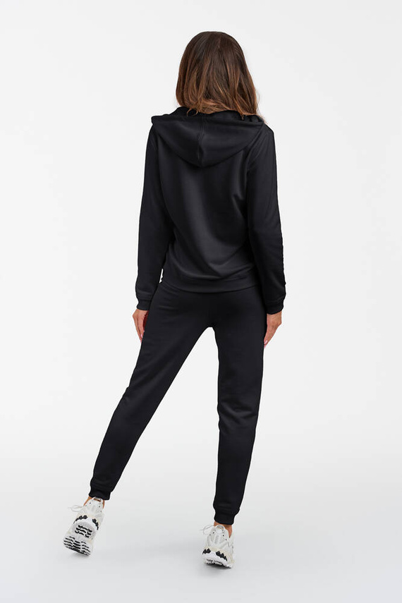 Roma Damen Sweatshirt mit Kapuze Italian Fashion - schwarz