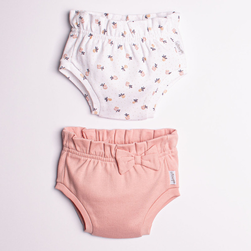 Nicol 220087 Bloomers für Babys 2er-Pack Baumwolle Oeko-Tex rosa Blumen