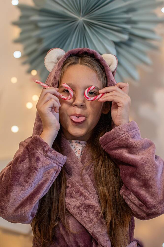 730 Serena Forex Kinder-Bademantel - Berry