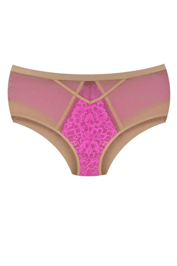 Mediolano Crazy Pink 19249 Vollschlupf-Slip aus Spitze Beige-Rosa