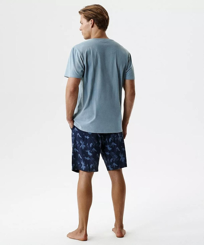 Herren Sommerpyjama Atlantic NMP-399 100% Baumwolle – leicht bequem