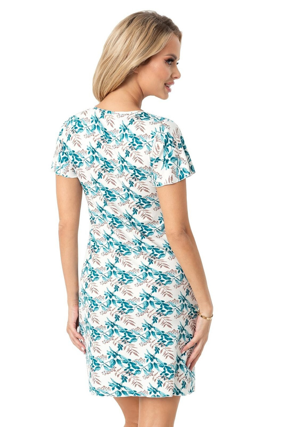 Irmina Donna Nachthemd – Viskose, kurze Ärmel, feminin und leicht