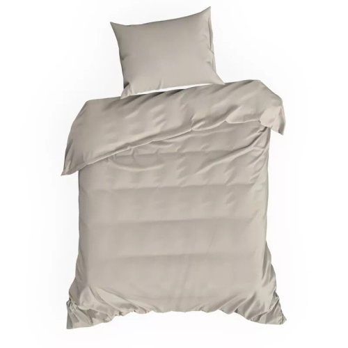 Bettwäsche MI aus Mikrofaser Eurofirany, weich, mit Reißverschluss, 100% Polyester, beige