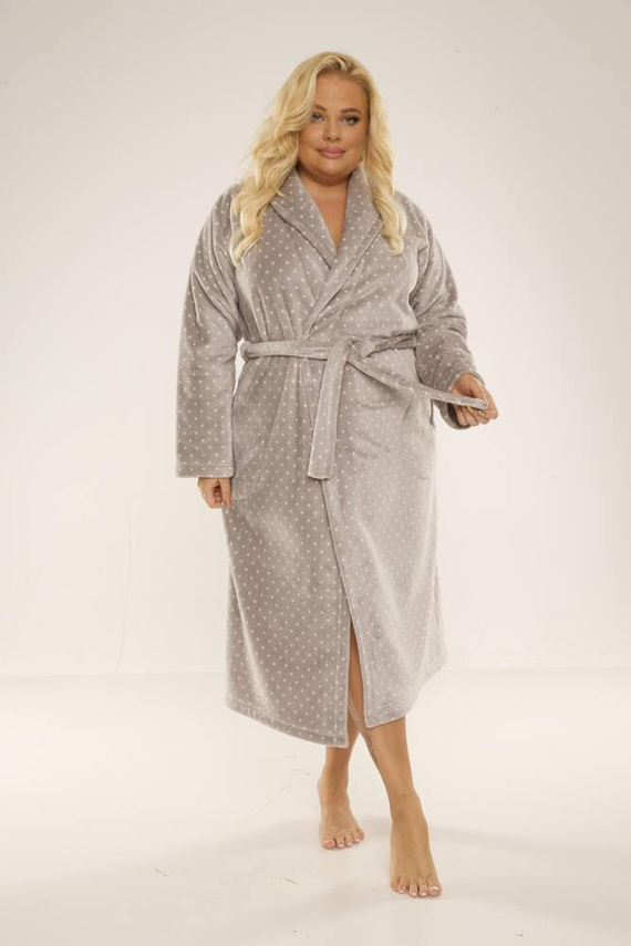 548 Melanie Langer Morgenmantel für Frauen Forex - grau