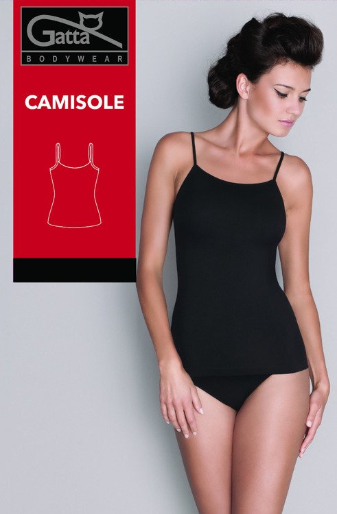 Gatta Camisole 42K 610 Damen Top nahtlos Mikrofaser dünne Träger