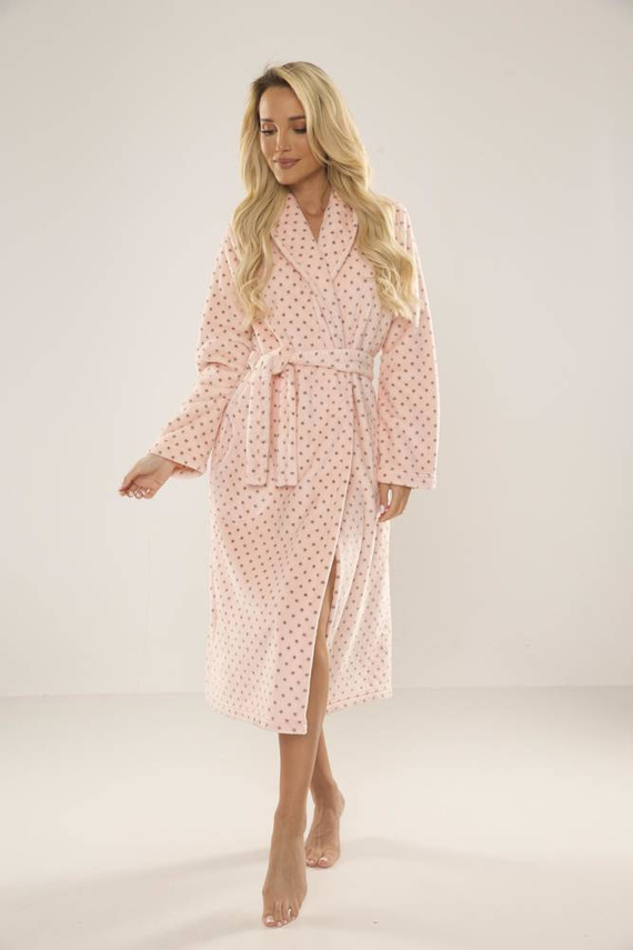 548 Melanie Long Forex Damen Bademantel - Lachs 