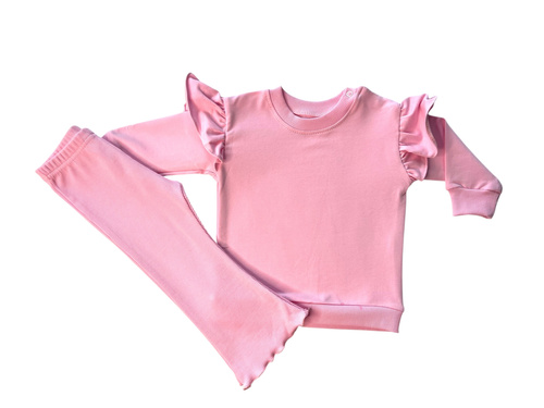 Mamatti DR2570 Set für Mädchen – rosa Sweatshirt und Leggings