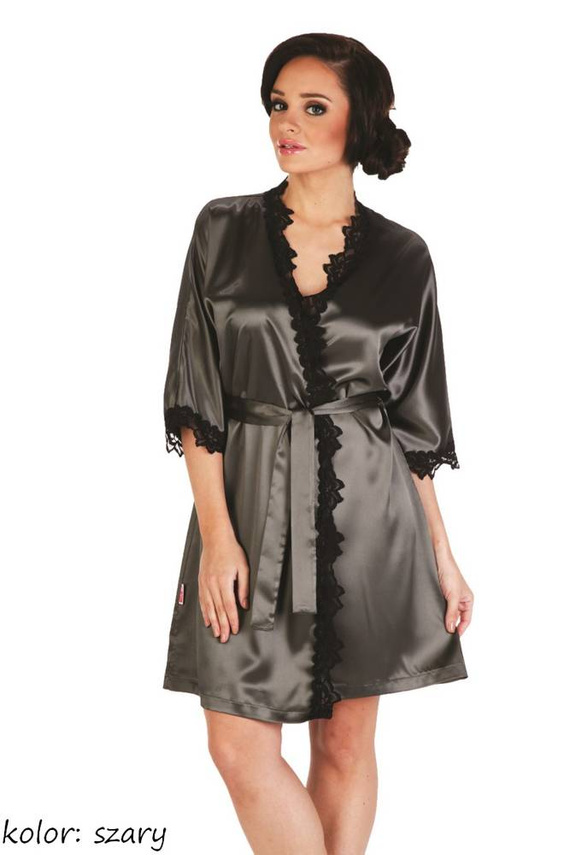 929 Kleoree Damenbademantel De Lafense - grau