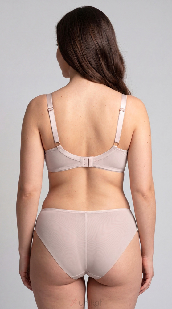 Biustonosz Soft Claudine Unikat Beige Bestickter Weicher Bügel-BH