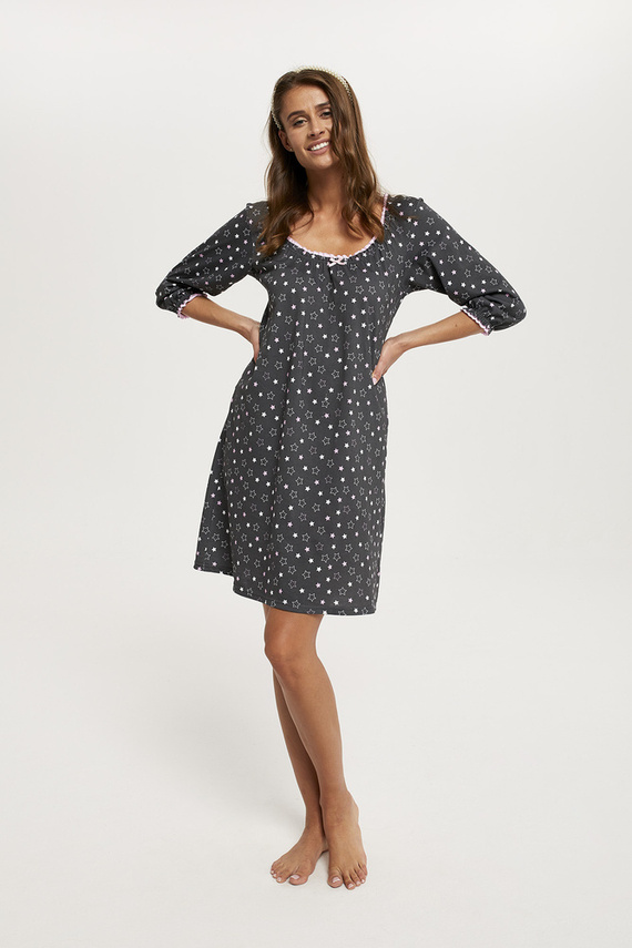 Antilia 3/4 Ärmel Nachthemd Italian Fashion - Druck