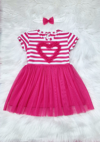 Gracja Bambarillo Kurzarmkleid, rosa