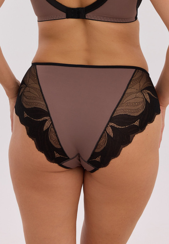 Damen Slip midi Gaia Violeta GFP 1345 Spitze Mikrofaser Komfort