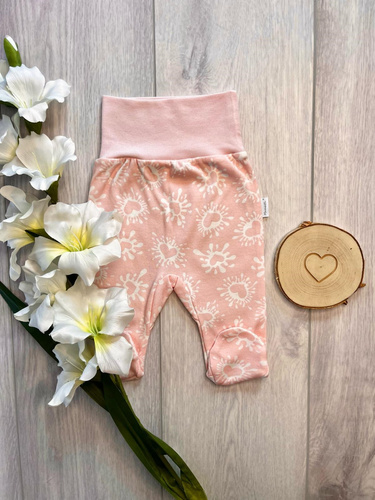 Mamatti PD16320 Baby-Schlafanzug-Hose rosa, aus Baumwolle, bequem